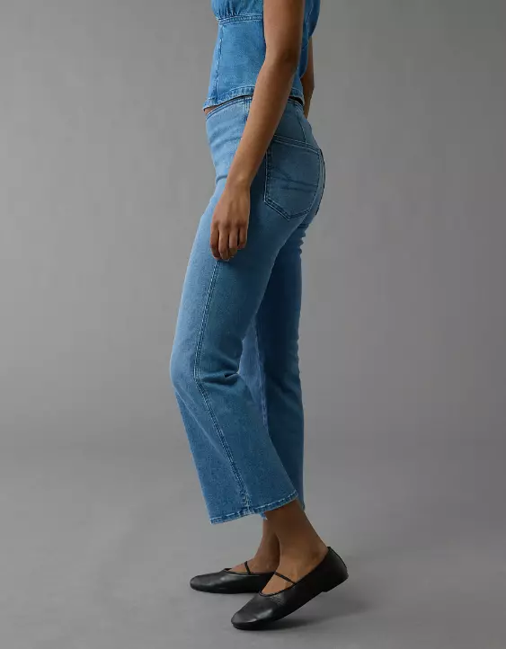AE Luxe Pull-On High-Waisted Kick Bootcut Crop Jean - Image 5