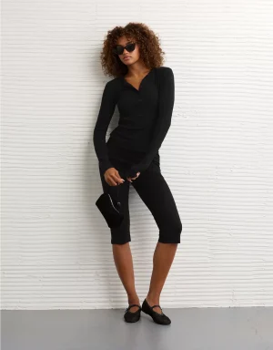 AE Long Sleeve Henley T-Shirt