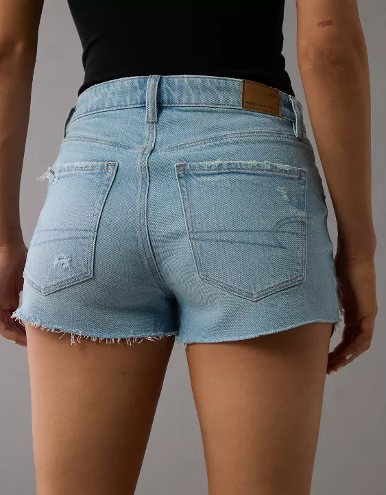 AE Stretch Ripped Denim Perfect Shortie - Image 2
