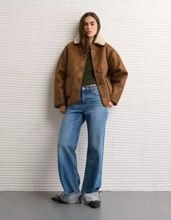 AE Reversible Shearling Jacket - Image 8