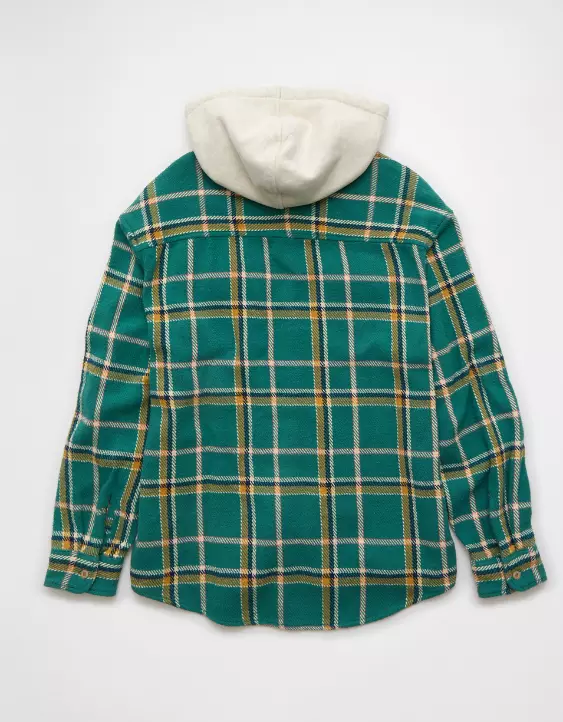AE Hooded Flannel Shirt - Image 4