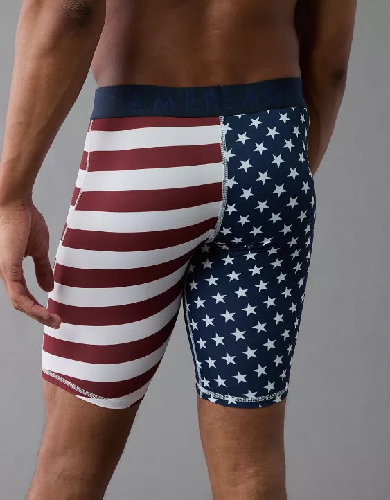 AEO Men's USA Stars & Stripes 8" Flex Boxer Brief - Image 2