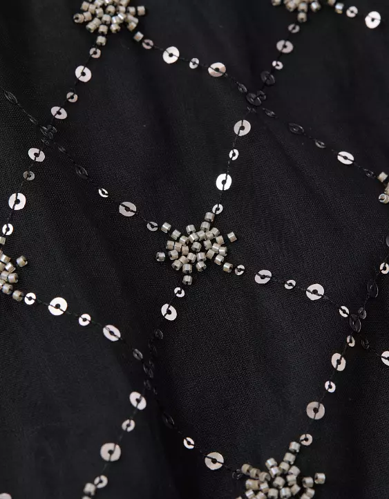 AE High-Waisted Sequin Maxi Skirt - Image 7